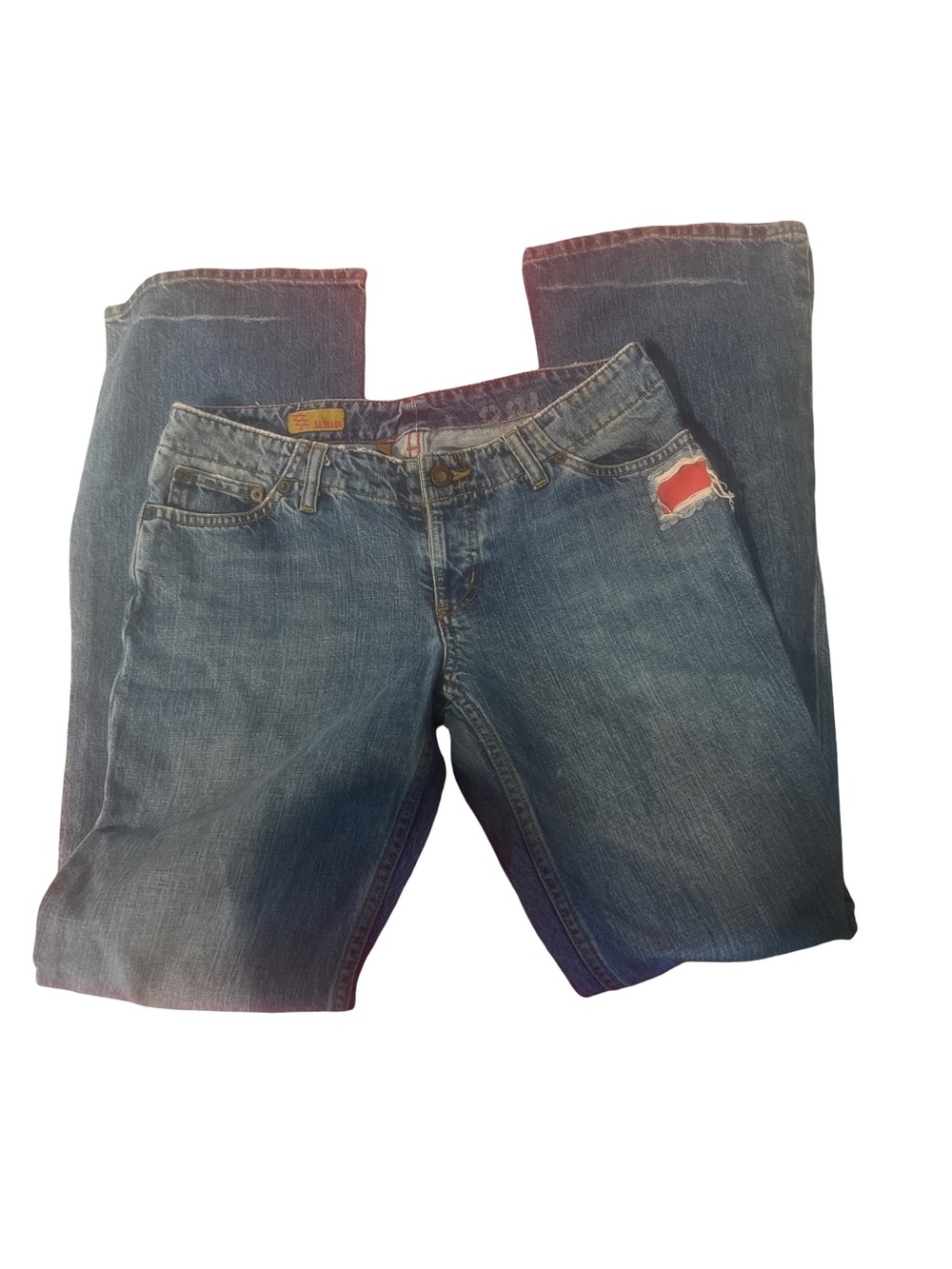 Bartack Women's Blue Denim Bootcut Jeans 28L LENGTH 33 (HIN 1-17)
